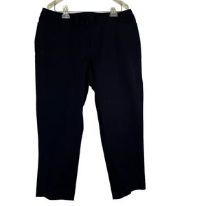 Lane Bryant Dark Blue Cropped Dress pants 16